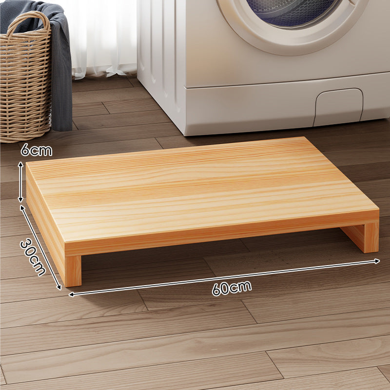 Low-Profile Solid Wood Appliance Platform Riser