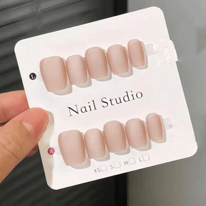 Elegant French Tip Press-On Nail Set Stornfield