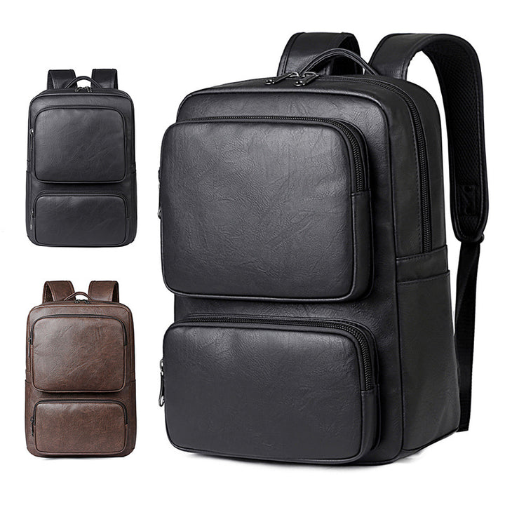 Business Rucksack with High-Quality Artificial Leather and Ergonomic Shoulder Straps Stornfield