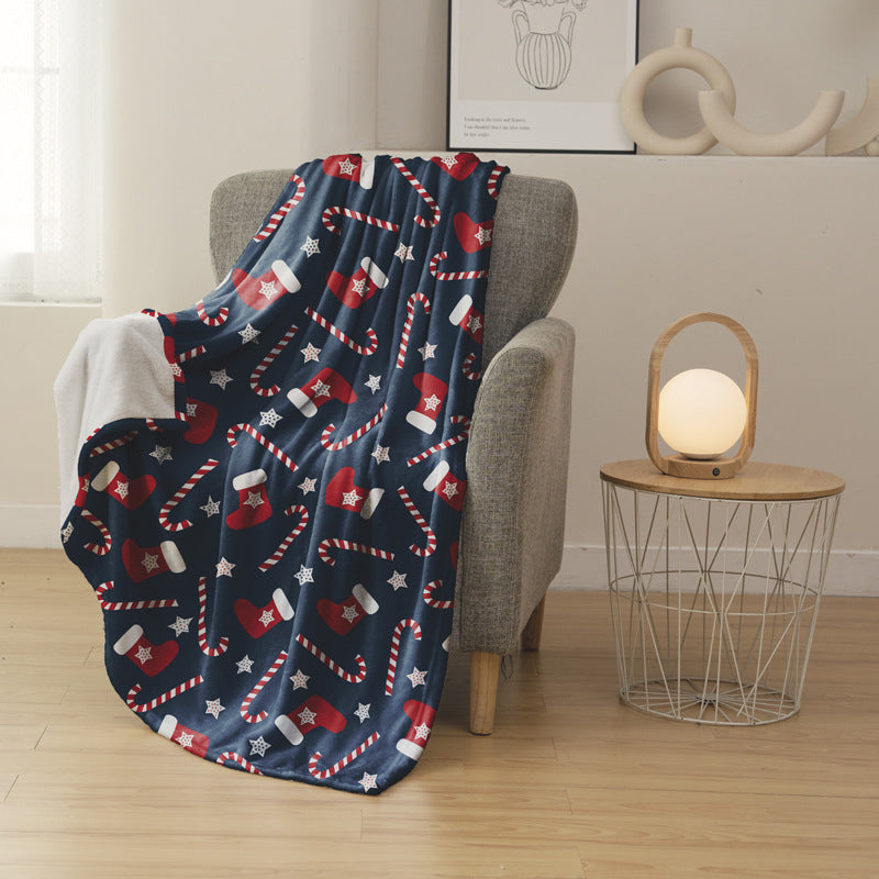 Winter-Themed Fleece Blanket