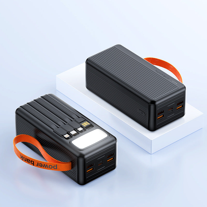 Multifunctional Solar Power Bank with Integrated USB Cable Stornfield