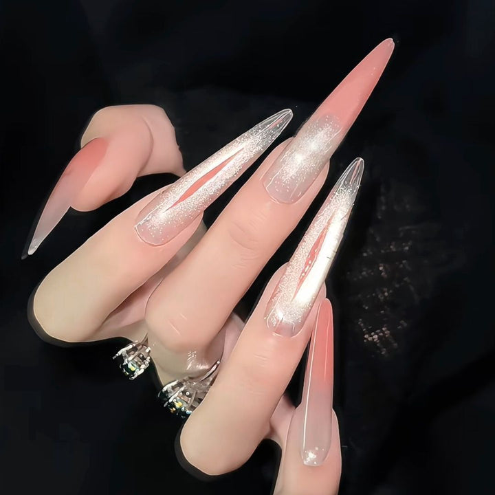 Artistic Long Stiletto Nail Enhancements Stornfield