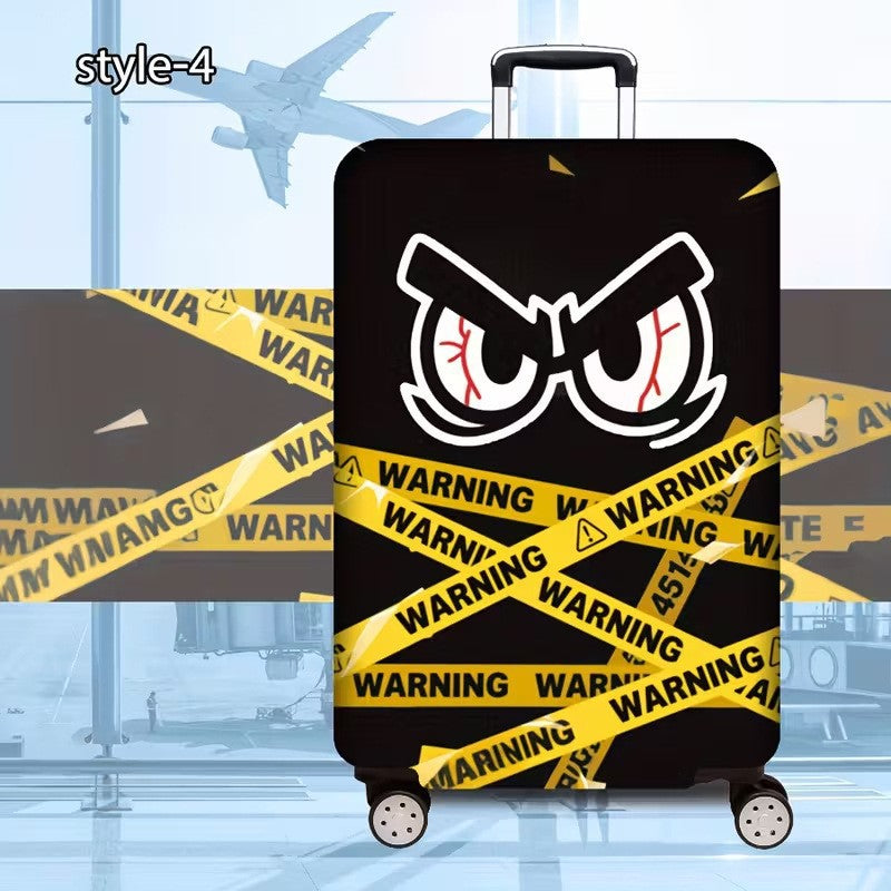 Women’s hard-shell suitcase with eye-catching warning motif Stornfield
