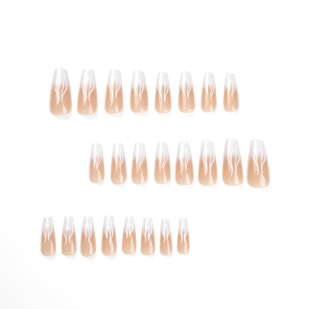 Artificial Nail Art with Fiery Accents Stornfield