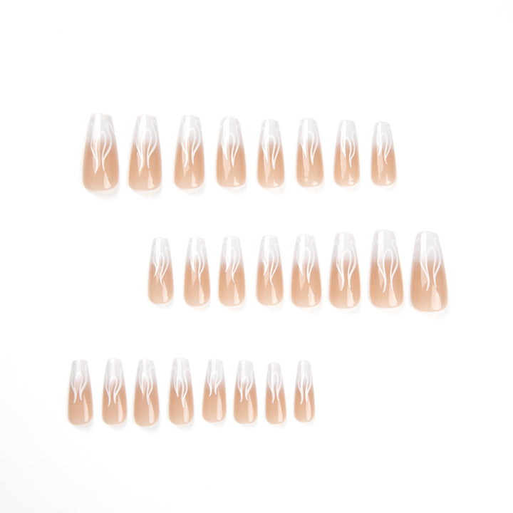 Artificial Nail Art with Fiery Accents Stornfield