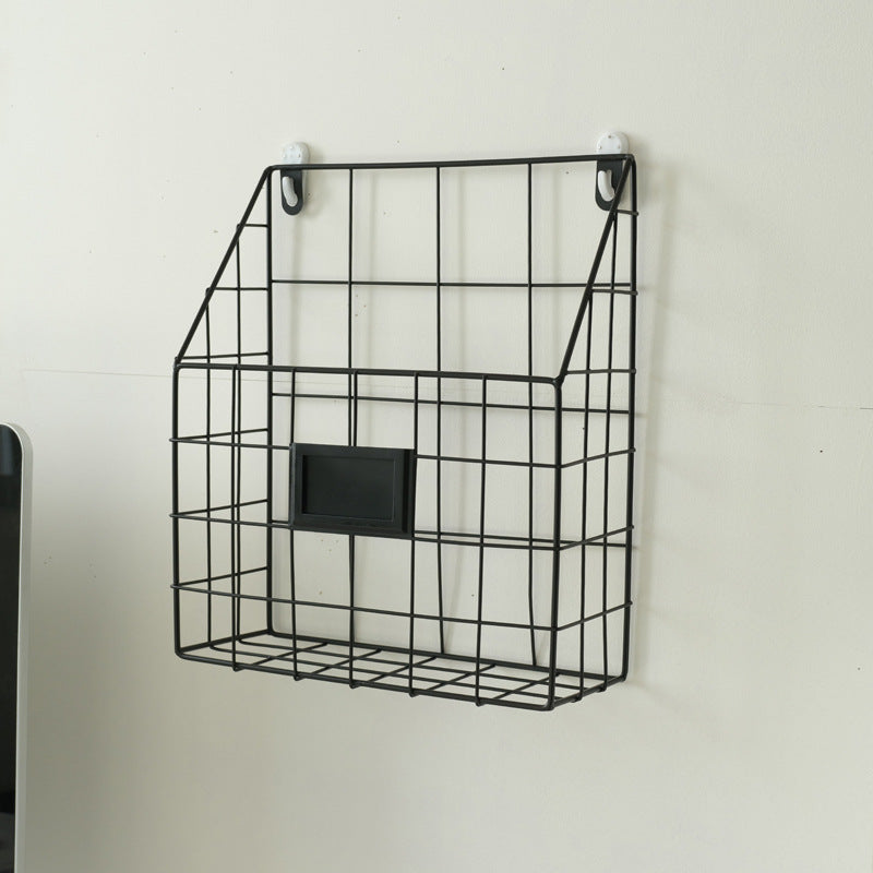 Wall shelf with storage basket Stornfield