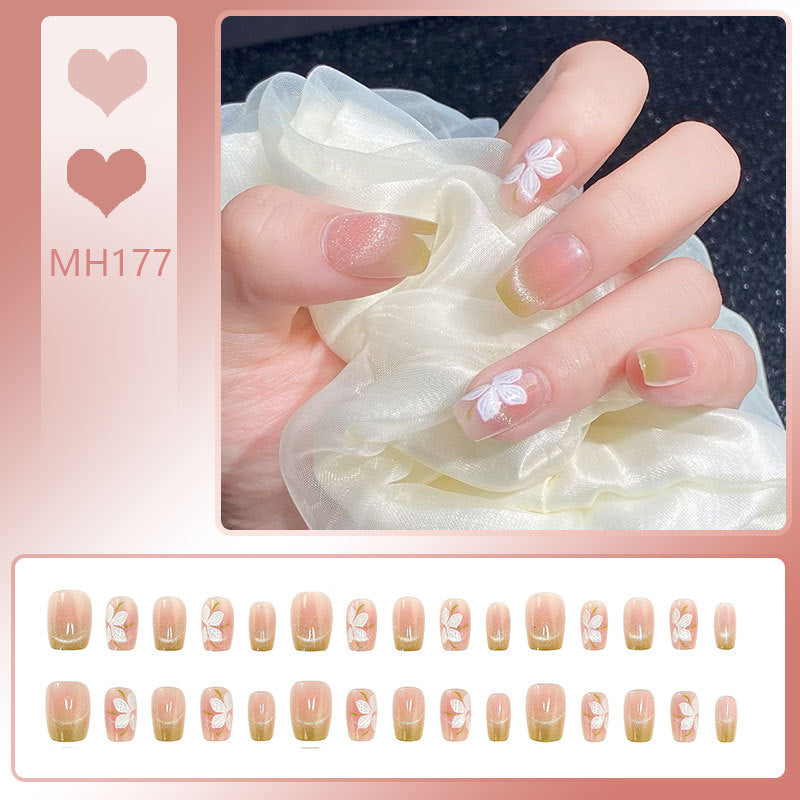 Gradient Glitter Press-On Nails