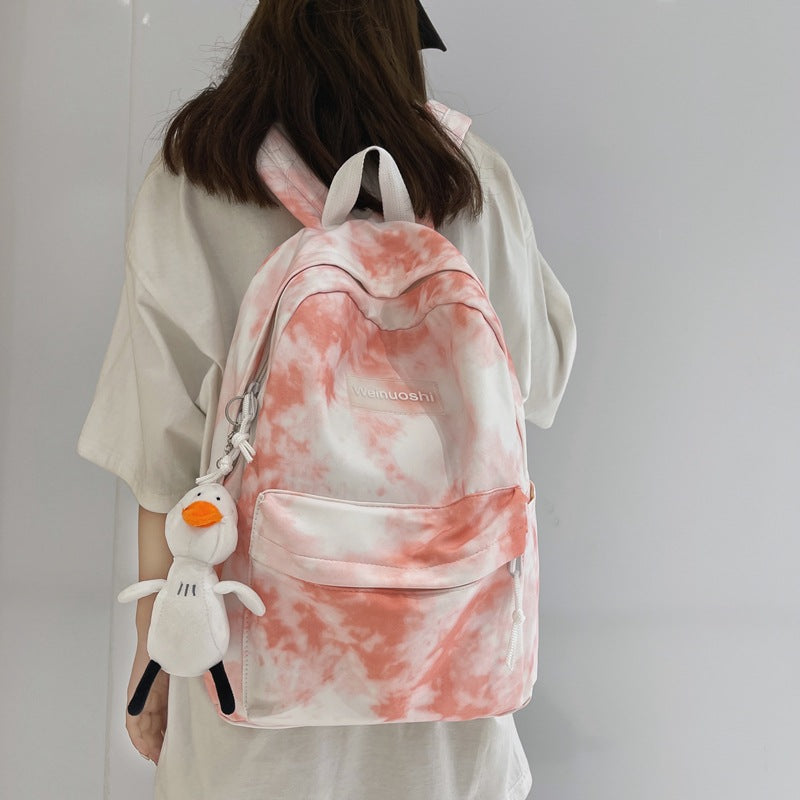 Cloud-Patterned Casual Backpack Stornfield