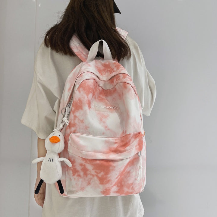 Cloud-Patterned Casual Backpack Stornfield
