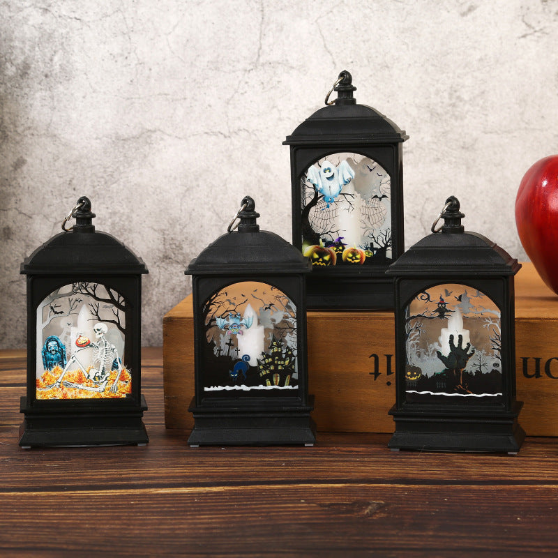 Nostalgic Lantern with Halloween Motif Stornfield