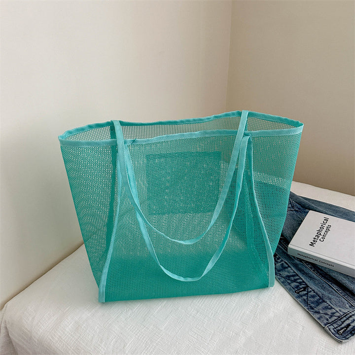 Spacious Mesh Beach Tote