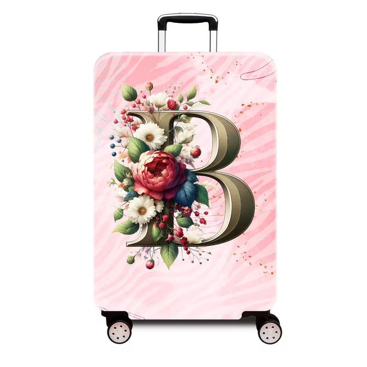 Ladies hard shell suitcase with luxurious floral design Stornfield
