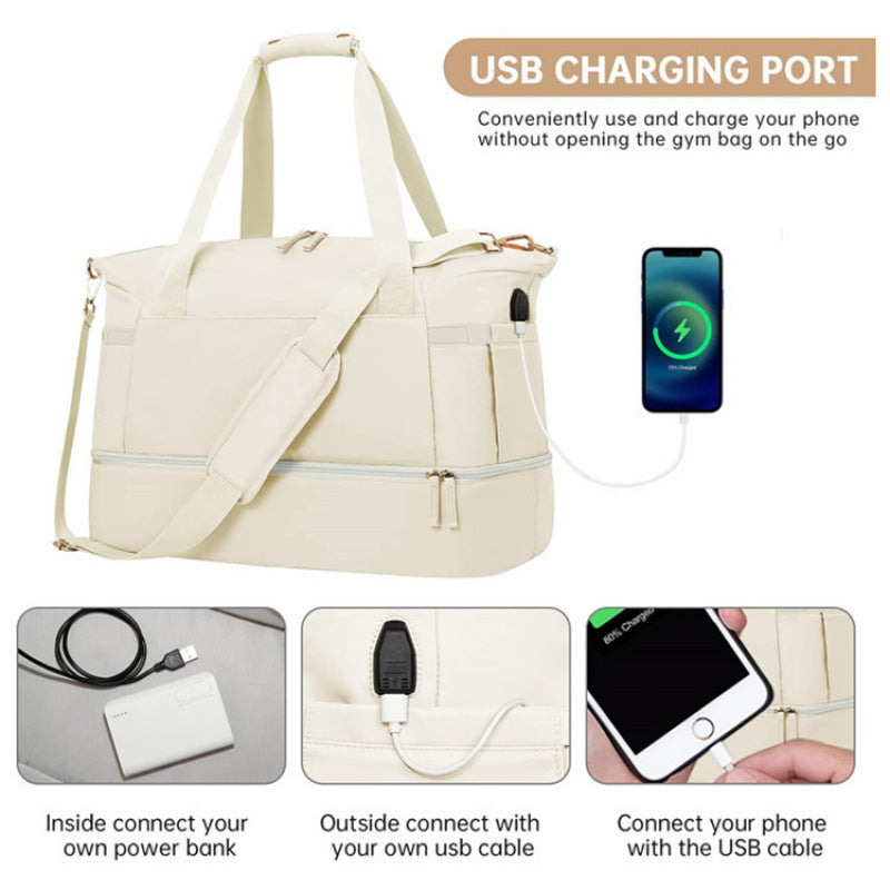 Multifunctional Tote Bag with Removable Cosmetic Bag Stornfield