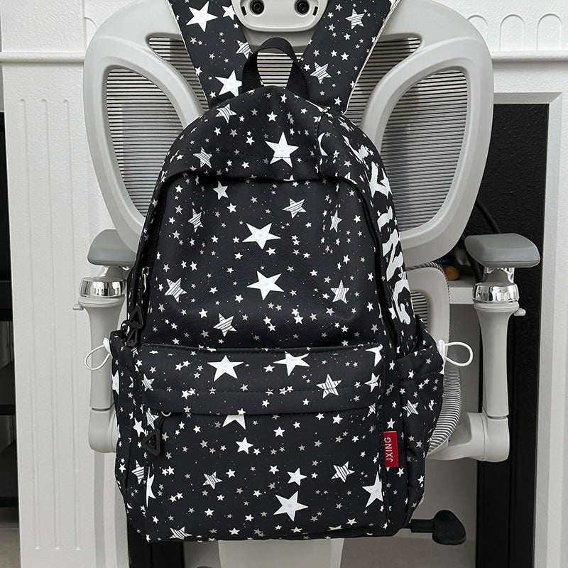 Star-Printed Cute Backpack Stornfield