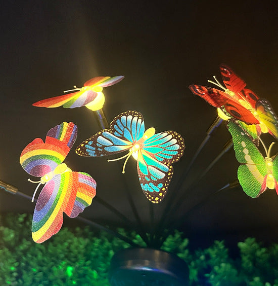Decorative LED Fiber Optic Flower Stakes Bouquet Stornfield