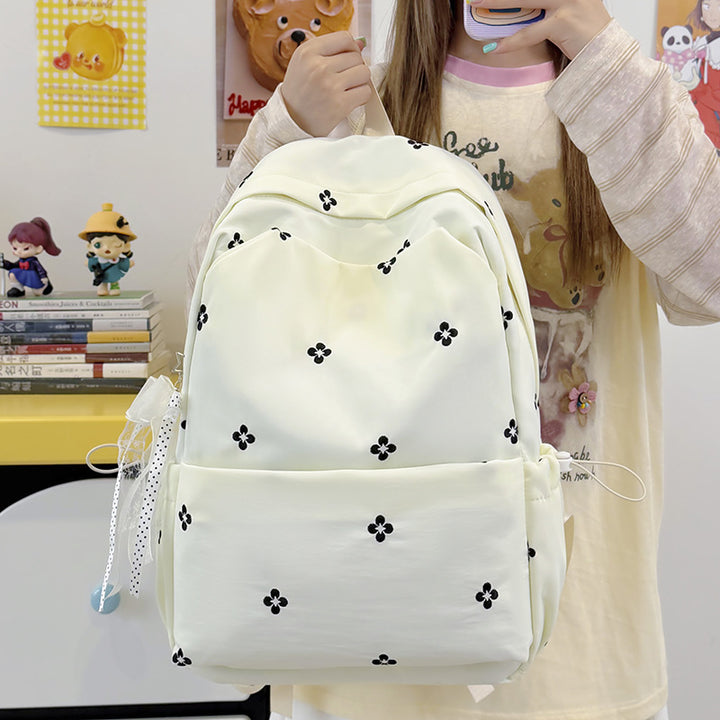 Floral Embroidered Casual Backpack Stornfield