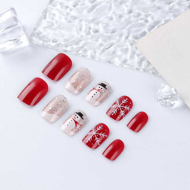 Festive Snowman Holiday Nail Art Stornfield