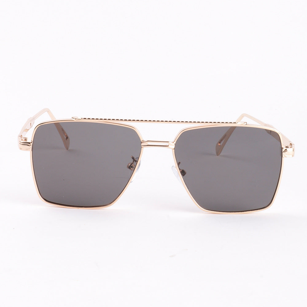Women's oversized sunglasses with elegant metal frame Stornfield