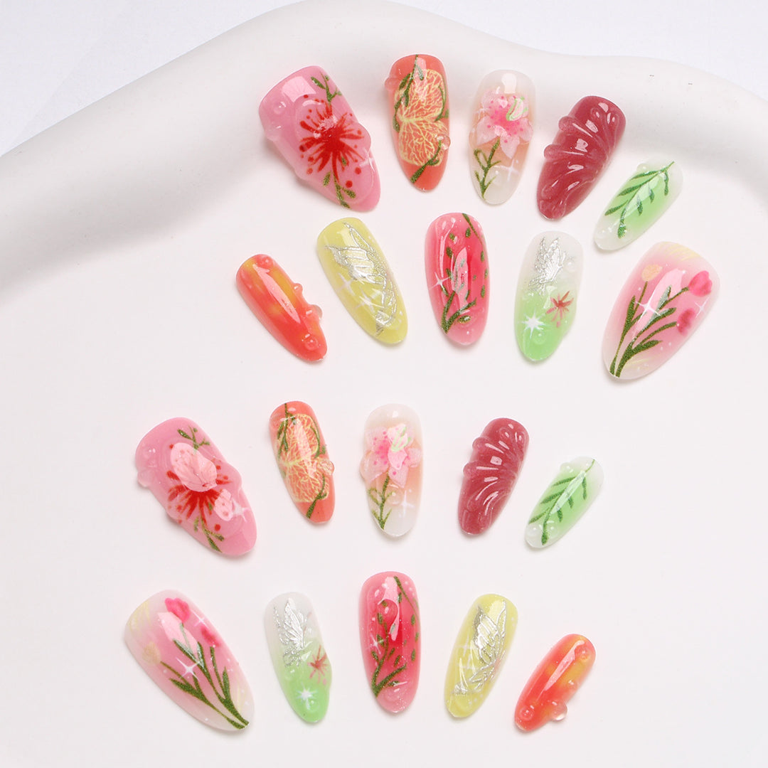 DIY Press-On Nail Art Set Stornfield
