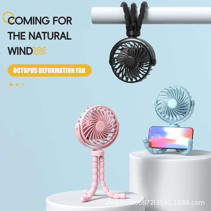 Portable USB Rechargeable Desk Fan Stornfield