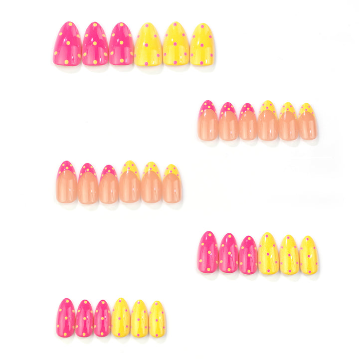 Artistic French Tip Press-On Nails Stornfield