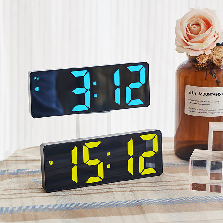 Digital LED clock with large display and colorful digits Stornfield