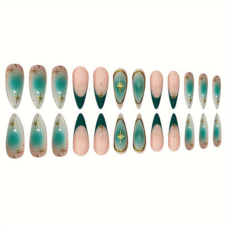 Artistic Geometric Pointed Nail Art Stornfield