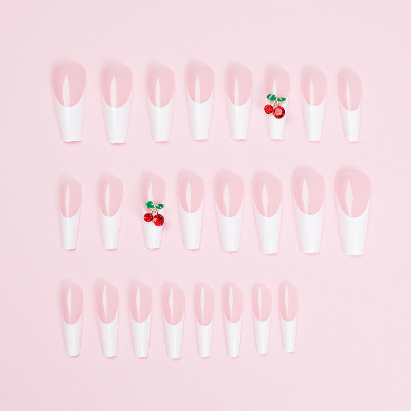 Elegant and artistic nail extensions with floral accent Stornfield