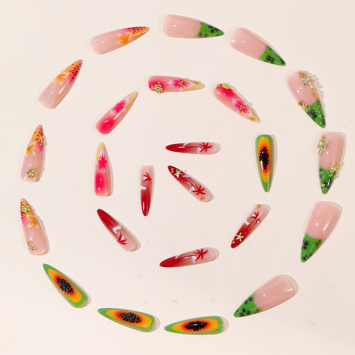 Tropical Floral Nail Art Set Stornfield
