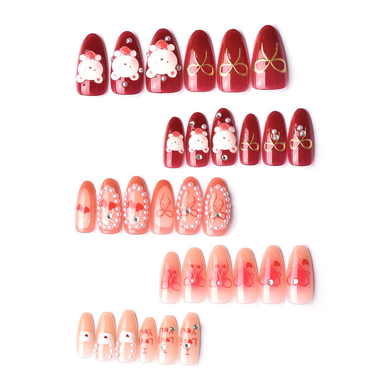 Artistic Nail Set with Loving Designs Stornfield
