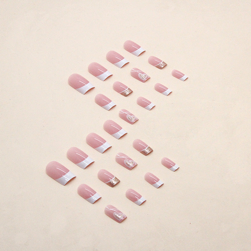 Heart-Design Press-On Nail Art Tips Stornfield