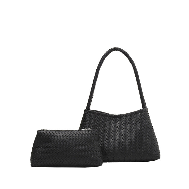 Modern Woven Shoulder Bag Set