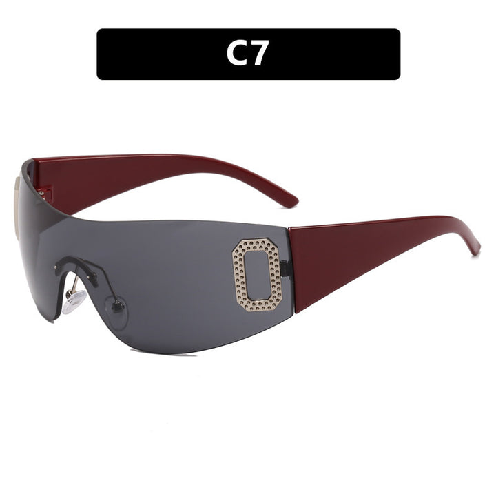 Women's sporty sunglasses in futuristic shield design Stornfield