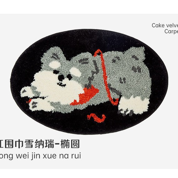 Dog-Themed Plush Area Rug