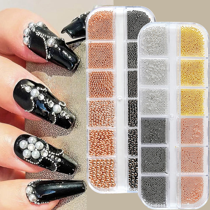 Decorative Nail Art Beads Set