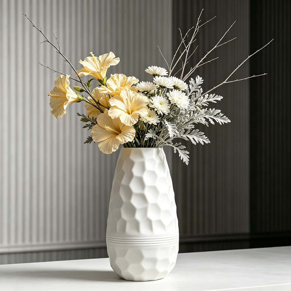 Textured Honeycomb Decorative Vase Stornfeild