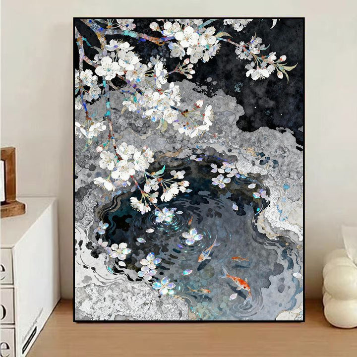 Floral Water Reflection Canvas Art Stornfield