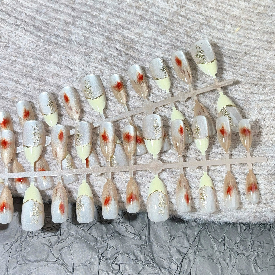 Premium Gem-Embellished Press-On Nail Set
