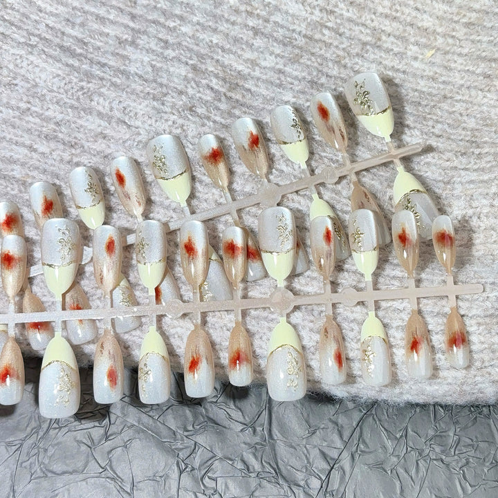 Premium Gem-Embellished Press-On Nail Set