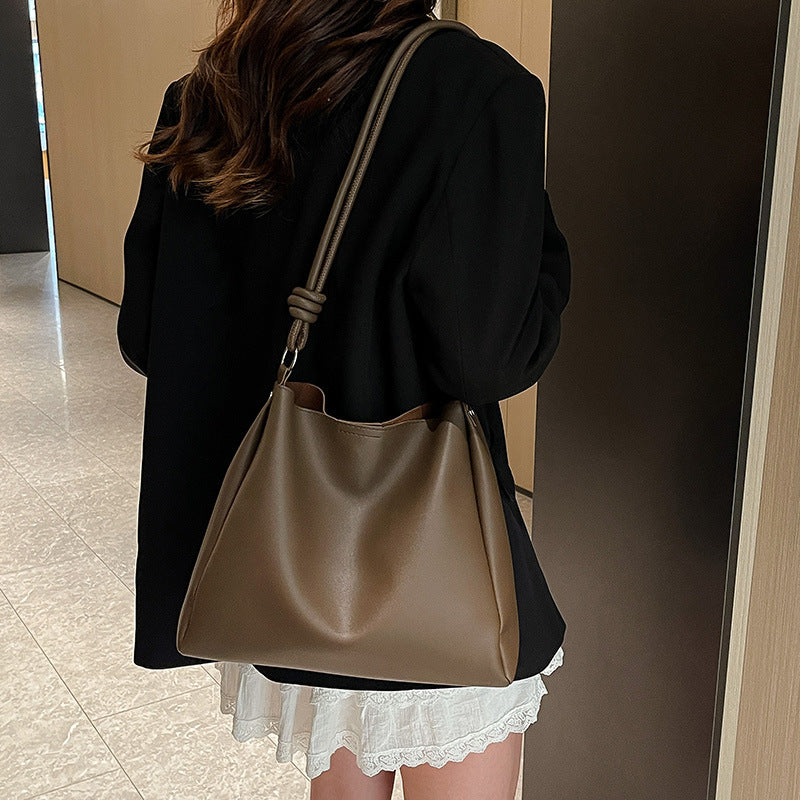 Minimalist Faux Leather Hobo Bag Stornfield
