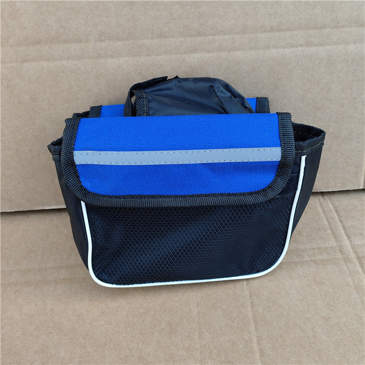 compact reflective waterproof bicycle handlebar bag with quick release straps and multi compartment Stornfield