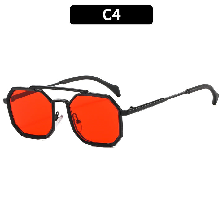 Unique Octagonal Frame Sunglasses