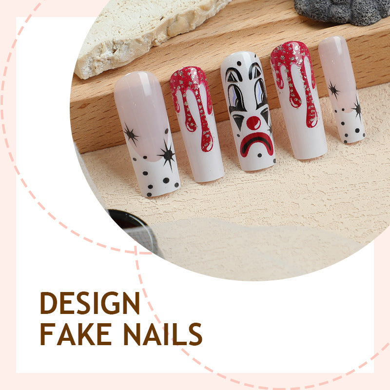 Creative nail art set with spooky Halloween motifs Stornfield