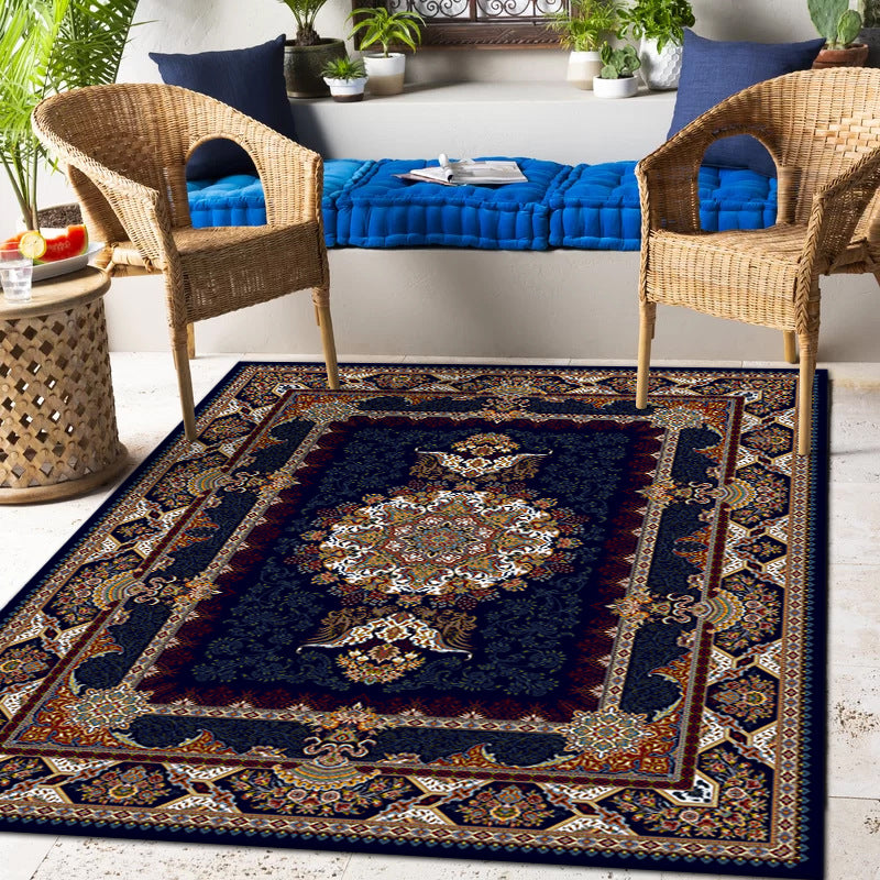 Elegant Vintage Flower Rug