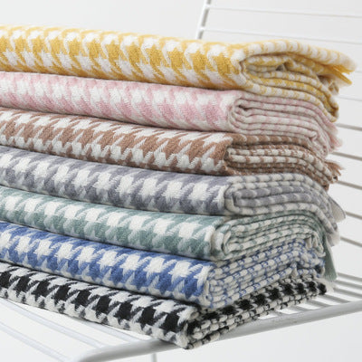 Women Checked Scarf made of Soft Material Stornfield