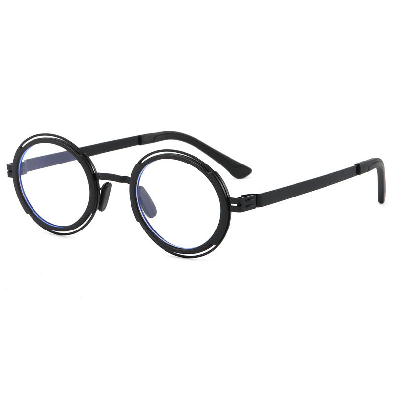 Women's fashionable round sunglasses with elegant metal frame Stornfield