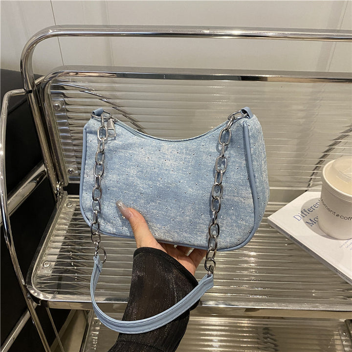 Stylish Chain-Handled Hobo Bag Stornfield