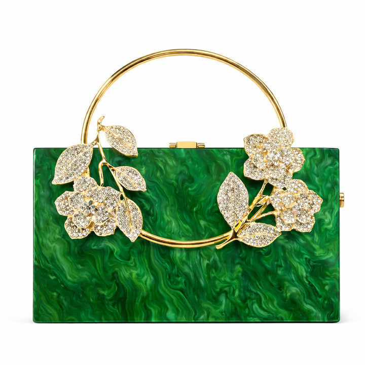 Statement Floral Embellished Clutch