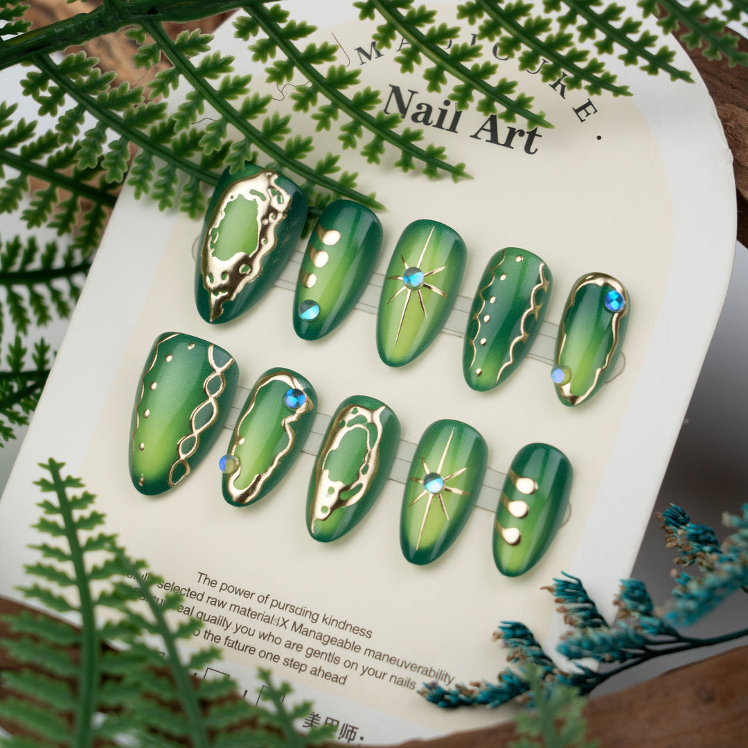 Artistic Press-On Nail Art Collection