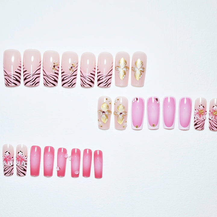 Floral Design Acrylic Nail Art Stornfield